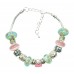 Pink and Turquoise Handbag Bracelet with Gift Box